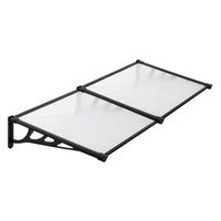 140cm Black Frame Rain Cover with Transparent Panel - White Background Image
