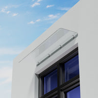 120cm Arc Transparent Awning for Doors and Windows – Outdoor Shade and Weather Protection Canopy