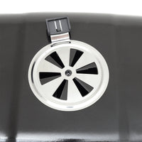 Charcoal BBQ Grill Chimney Detail – Smoke Ventilation for Consistent Heat Control