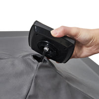 3M Garden Square Solar-Power LED Cantilever Parasol Umbrella