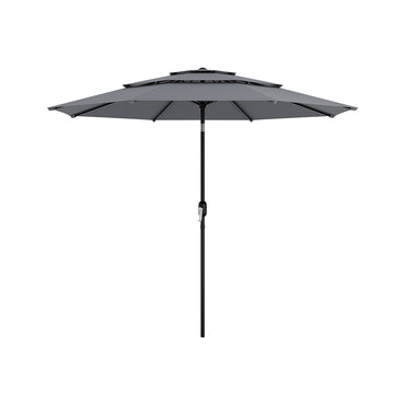 2.93M Garden 3 Tier Parasol Umbrella with Base