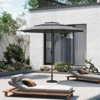 2.93M Garden 3 Tier Parasol Umbrella with Base