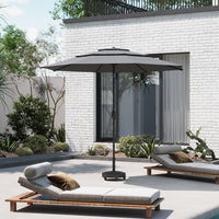 2.93M Garden 3 Tier Parasol Umbrella with Base