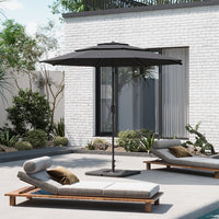 2.93M Garden 3 Tier Parasol Umbrella with Base