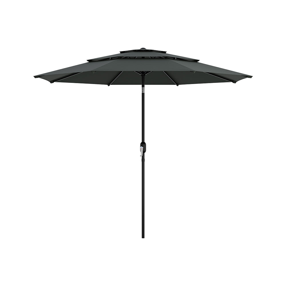 2.93M Garden 3 Tier Parasol Umbrella with Base
