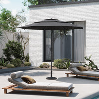 2.93M Garden 3 Tier Parasol Umbrella with Base