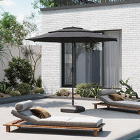 2.93M Garden 3 Tier Parasol Umbrella with Base