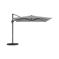 3M Garden Square Cantilever Parasol Umbrella with LED Lights