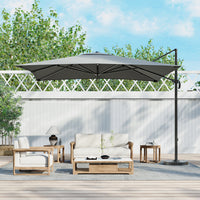 3M Garden Steel Square Cantilever Parasol Umbrella