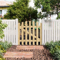 Arched Top Spruce Wood Garden Gate with T Hinges & Door Bolt