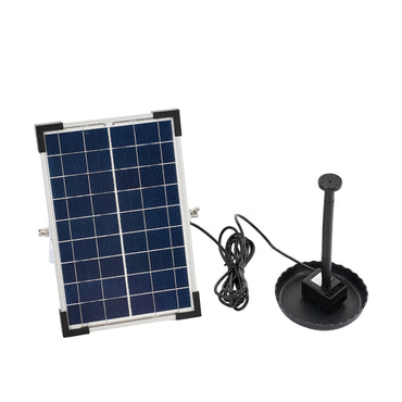 Solar-Powered Water Fountain Pump Garden Feature
