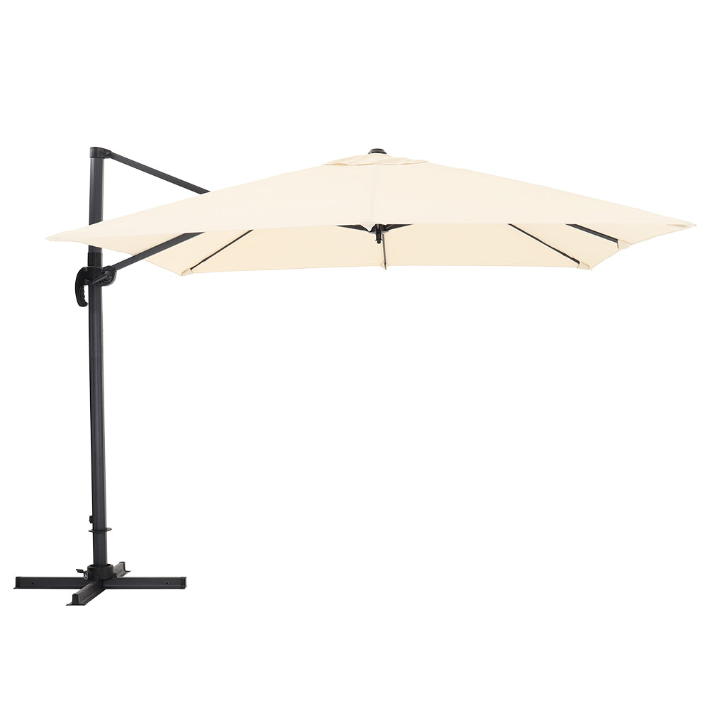 3M Garden Steel Square Cantilever Parasol Umbrella