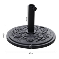 3M Garden Sunshade Tilt Parasol Umbrella with Crank