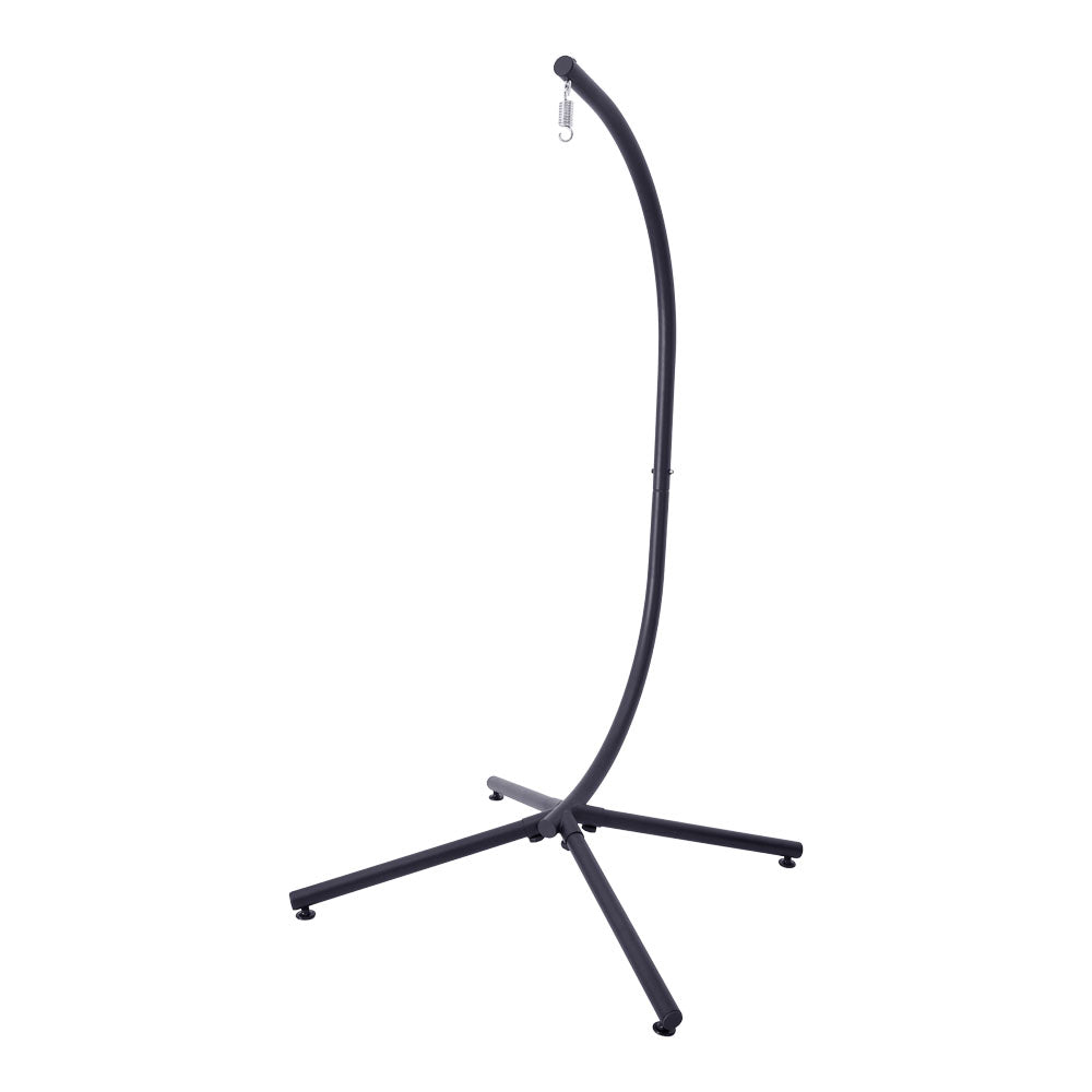 1-Seater Egg-shaped Garden Swing Chair with Cushions and Headrest