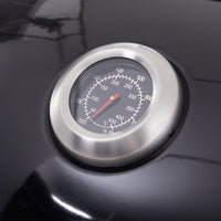 Built-in Temperature Gauge on Charcoal BBQ Grill Lid for Accurate Heat Control
