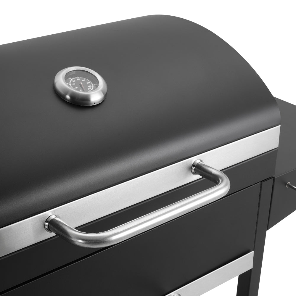 Built-in Thermometer on Charcoal BBQ Grill Lid – Monitor Cooking Temperature with Ease