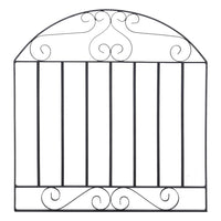 Black Arched Top Lockable Rust Resistant Metal Garden Gate