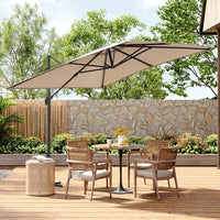 3M Garden Steel Square Cantilever Parasol Umbrella
