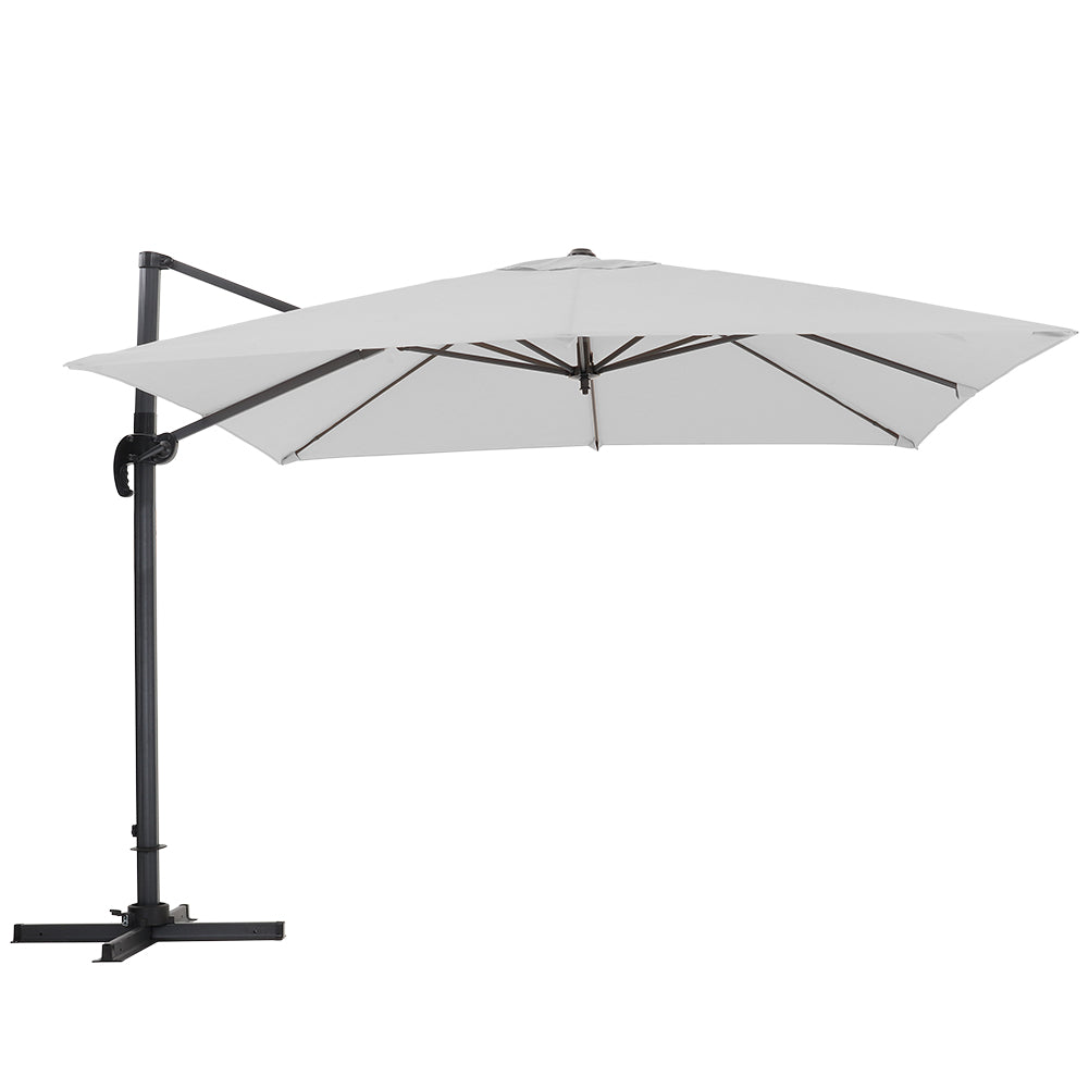 3M Garden Steel Square Cantilever Parasol Umbrella