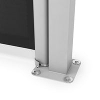 Detail of Fixed Leg Support on 300x180 cm Grey Retractable Side Awning – Stable Outdoor Installation