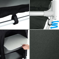 Multi-Functional Camping Kitchen Table with Storage – Cooking Surface, Shelves, Cupboard, Foldable Design