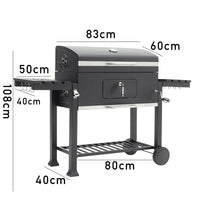 Dimensions of 33x43 inch barrel charcoal BBQ grill – full measurement guide for outdoor placement