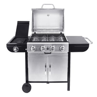 5 Burner Gas BBQ Grill Outdoor Cooking Barbecue with Side Burner