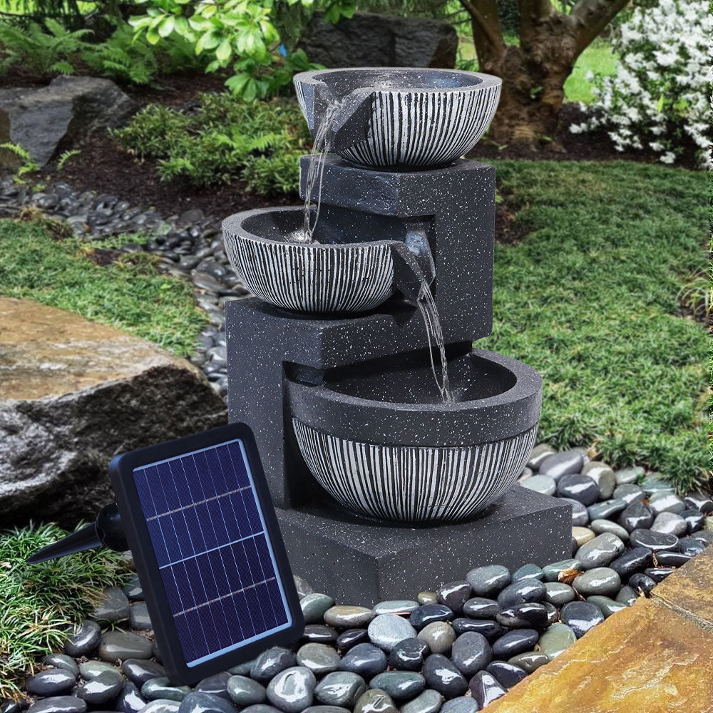 3-Tie Garden Rockery Bowls Fountain