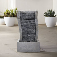 Garden Modern Slate Cascading Fountain with LED