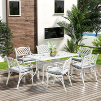 Garden Aluminium Patio Table and Seater Set
