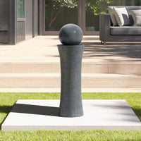 Garden Backyard Modern Cylindrical Water Polo Fountain