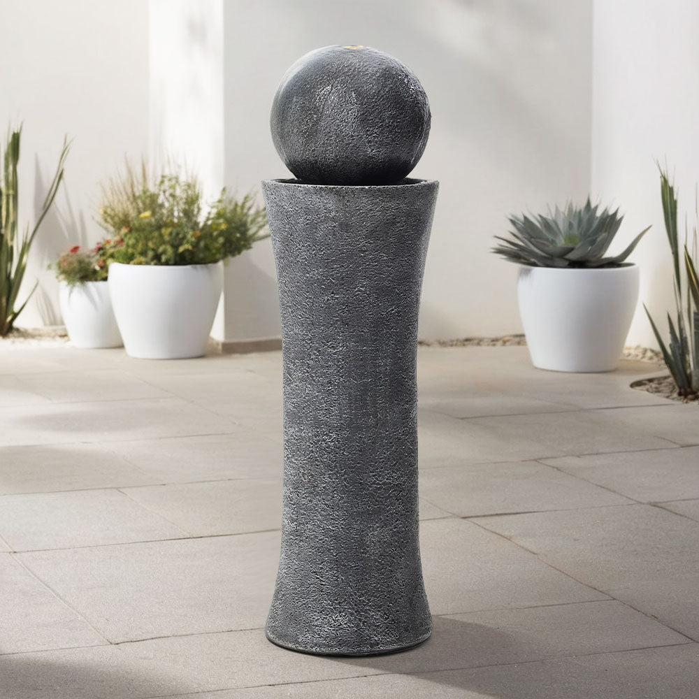 Garden Backyard Modern Cylindrical Water Polo Fountain