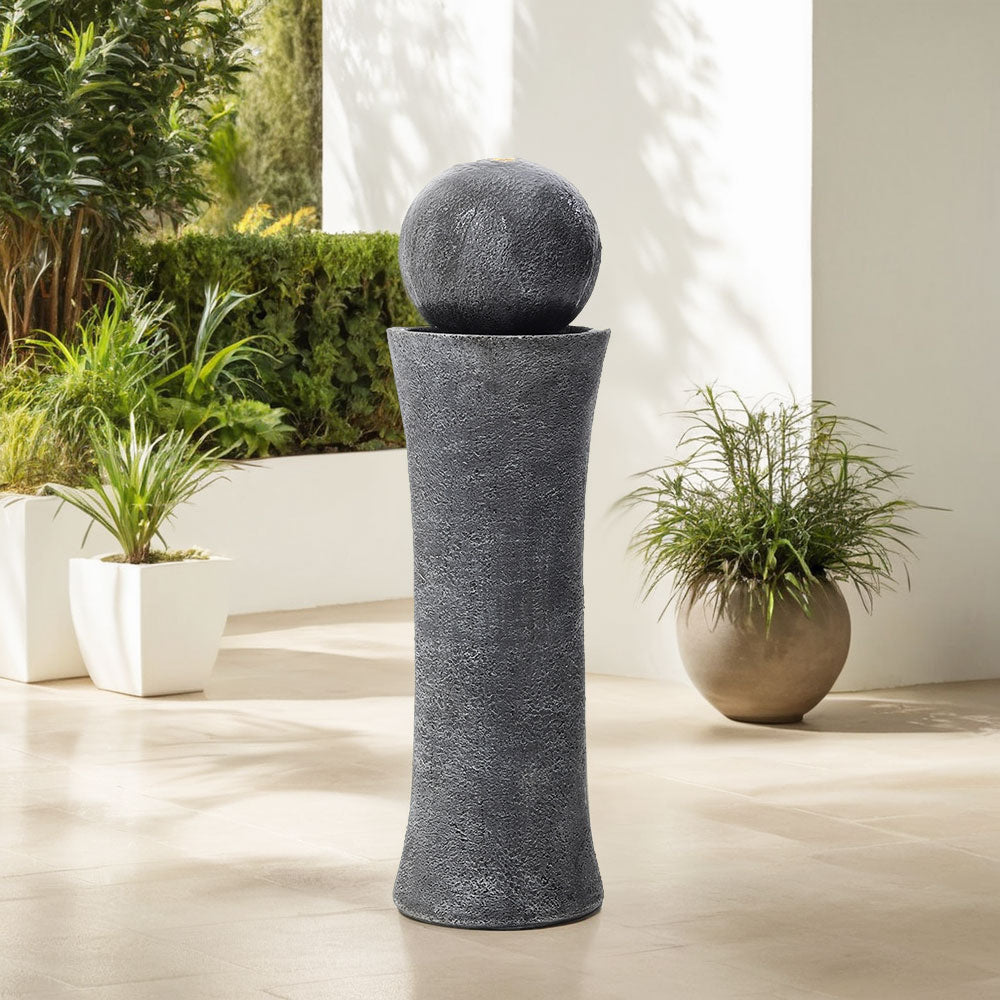 Garden Backyard Modern Cylindrical Water Polo Fountain