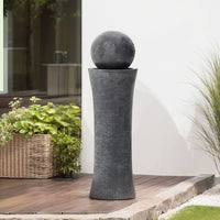 Garden Backyard Modern Cylindrical Water Polo Fountain