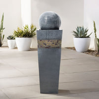 Garden Electric Resin Fountain Navy Blue