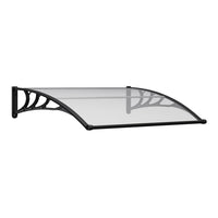 Black Modern Door Canopy Awning UV Protected Polycarbonate Roof