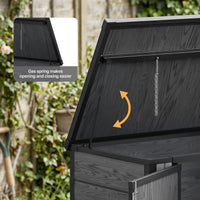 Wood Grain Finish Garden Tool/Bin Storage Shed