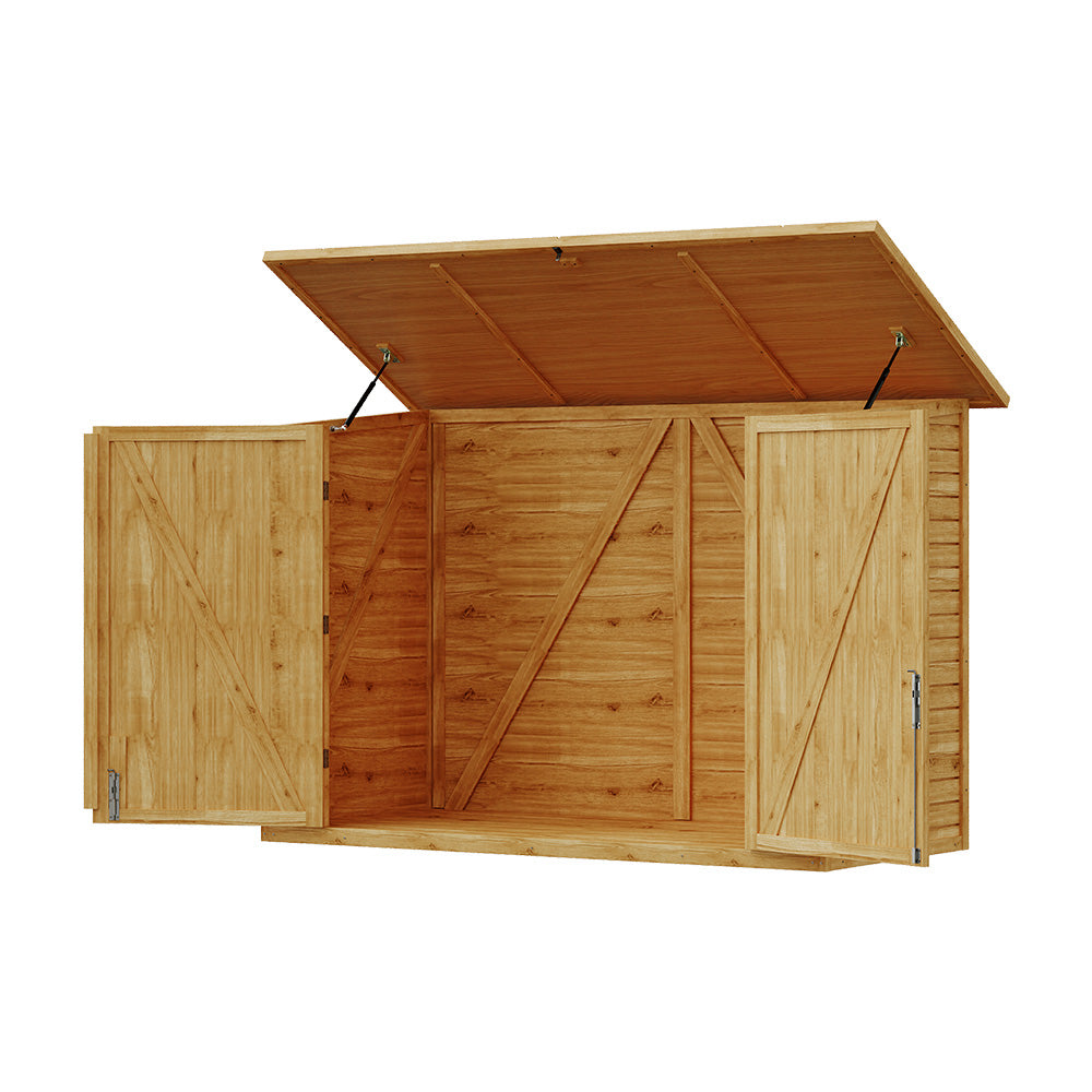 Wooden Garden Storage Shed Durable Weatherproof