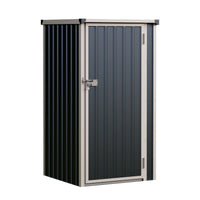 3x3ft Metal Garden Storage Shed Lockable Pent Roof Compact Unit