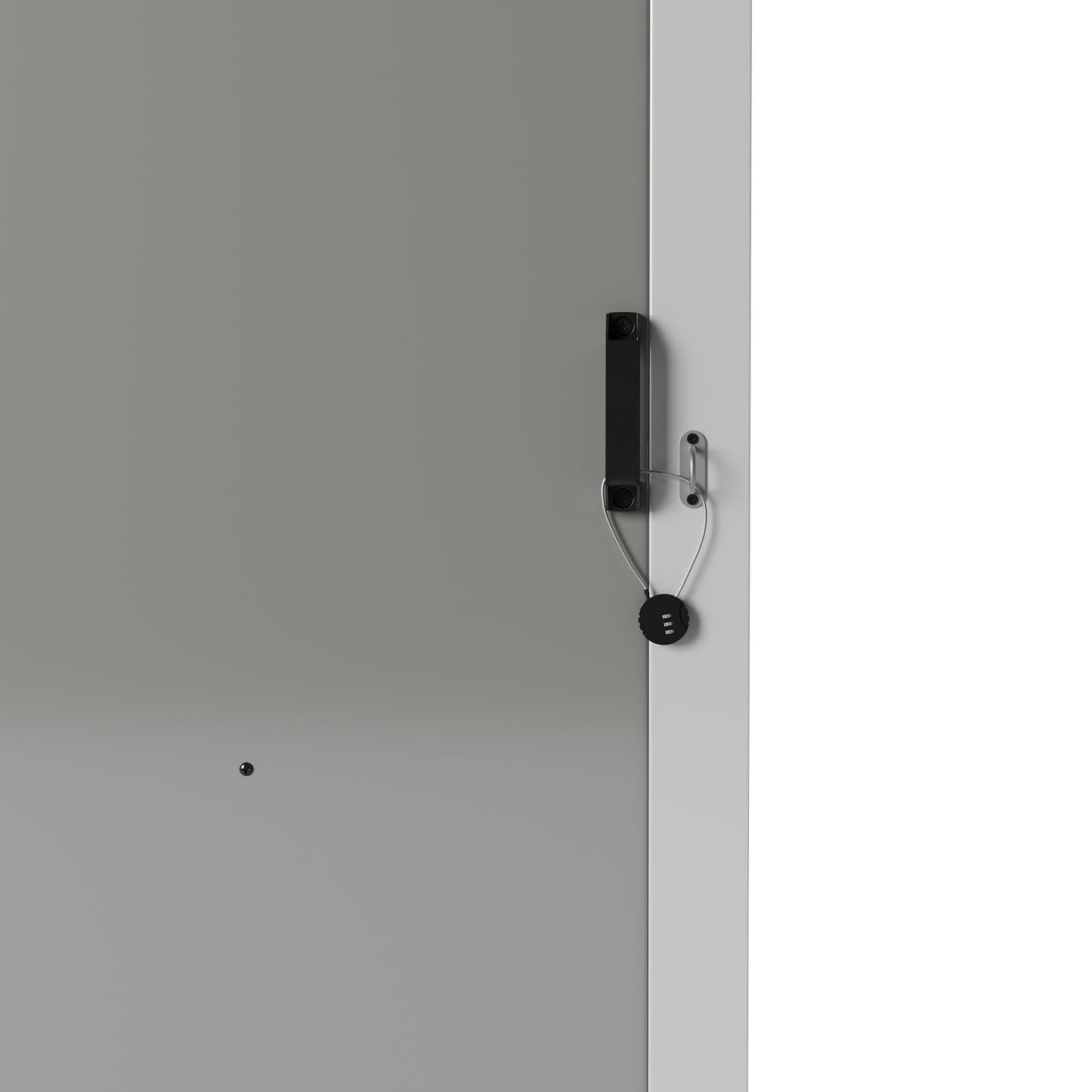 5x3FT Galvanised Metal Garden Shed With Pent Roof Lockable Door