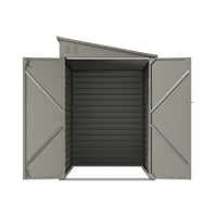 4.6 x 9FT Metal Pent Roof Garden Tool Storage Shed With Double Doors And Hooks