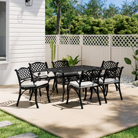 Garden Aluminium Patio Table and Seater Set