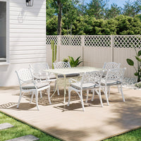 Garden Aluminium Patio Table and Seater Set