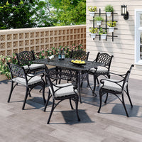 Garden Aluminium Patio Table and Seater Set