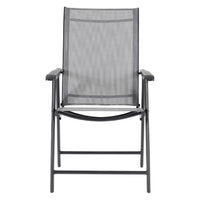 2/4/6Pcs Black Folding Garden Patio Chairs
