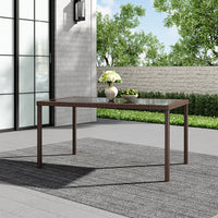 Brown/Black Garden Rectangle Rarran Garden Dining Table