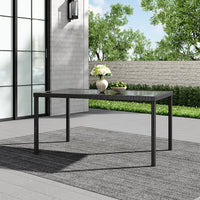 Brown/Black Garden Rectangle Rarran Garden Dining Table