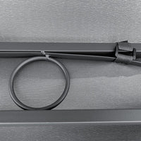 Detailed View of Internal Support Structure on Dark Grey Metal Pergola - Durable Steel Design