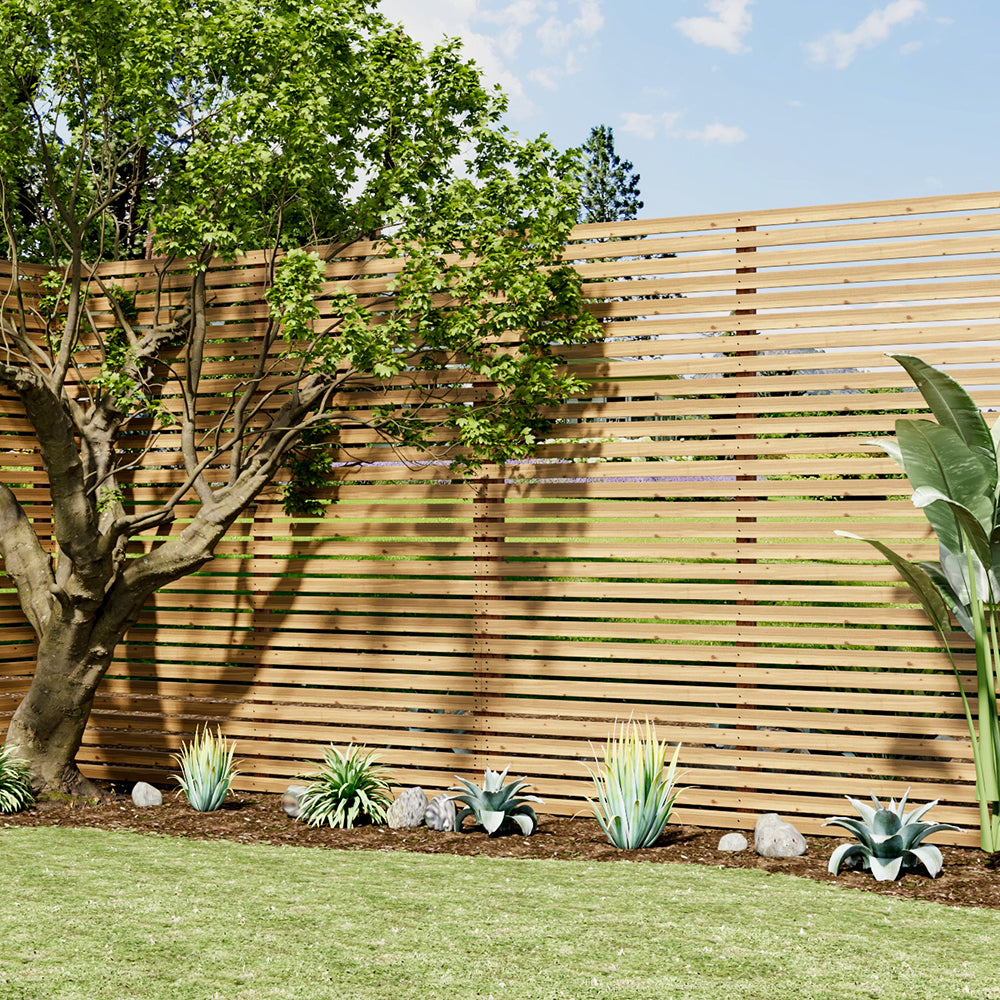 Wood Garden Privacy Fence Outdoor Screen Panel