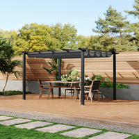 13x10ft Aluminium Garden Gazebo Adjustable Canopy Waterproof Patio Shade Shelter